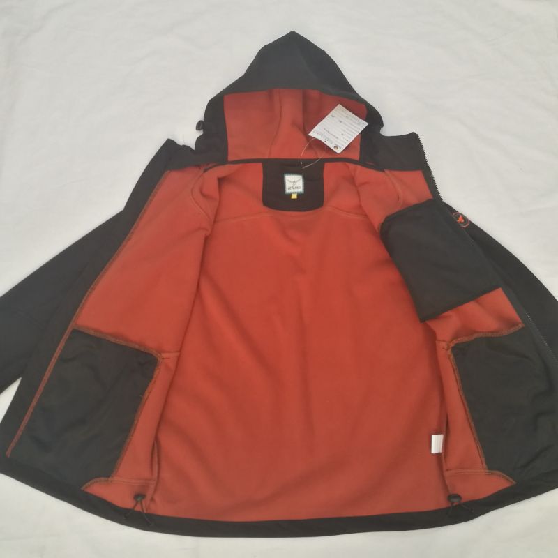 shell hooded hiking jacket