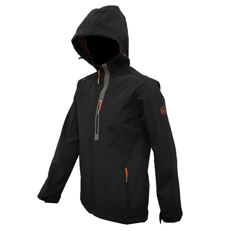 shell hooded hiking jacket