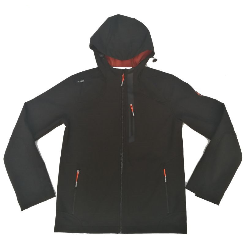 shell hooded hiking jacket