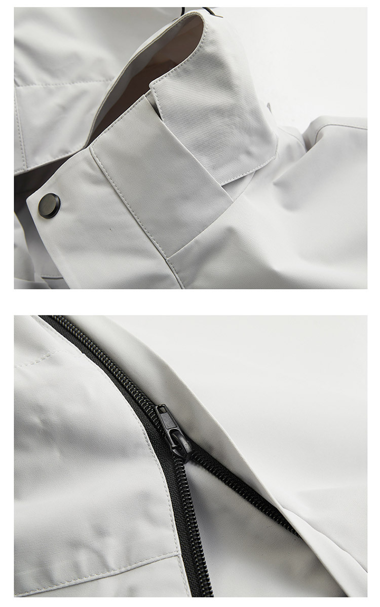 Autumn Plain Waterproof Coat