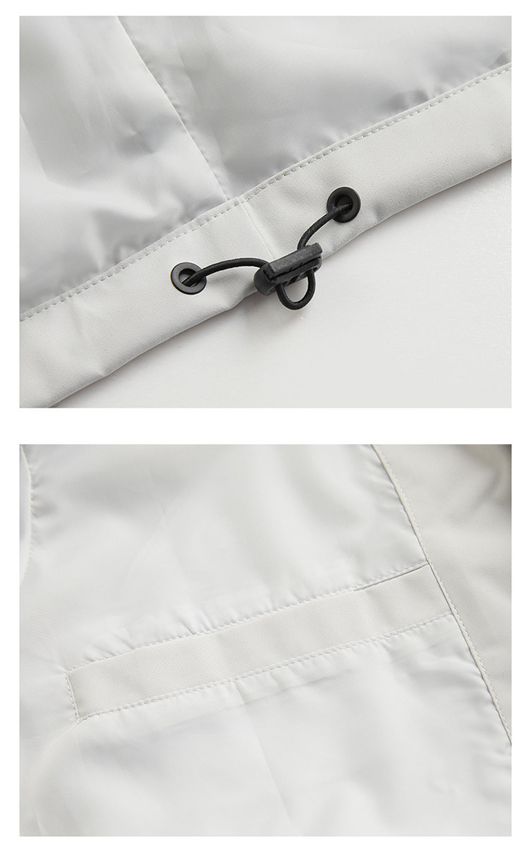Autumn Plain Waterproof Coat