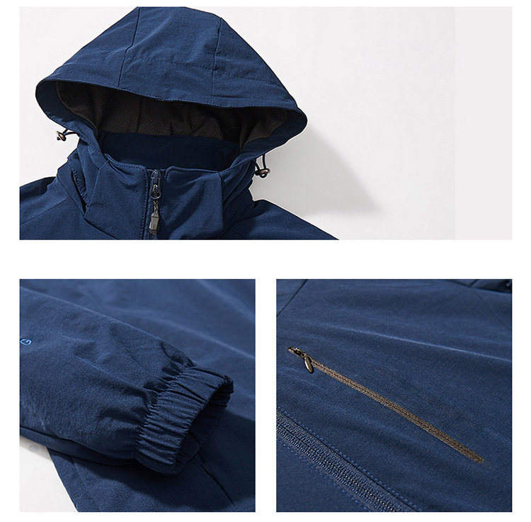 Autumn Plain Waterproof Coat