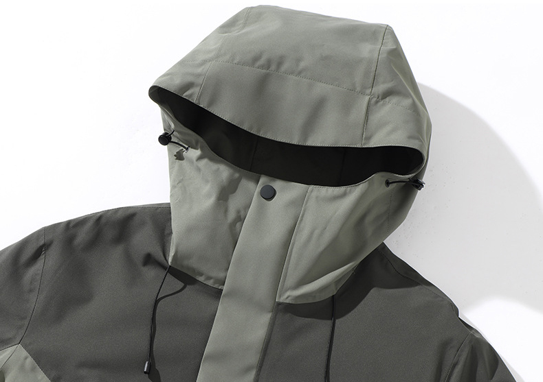 Autumn Plain Waterproof Coat