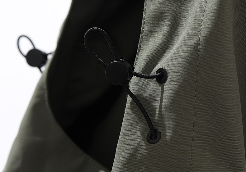 Autumn Plain Waterproof Coat