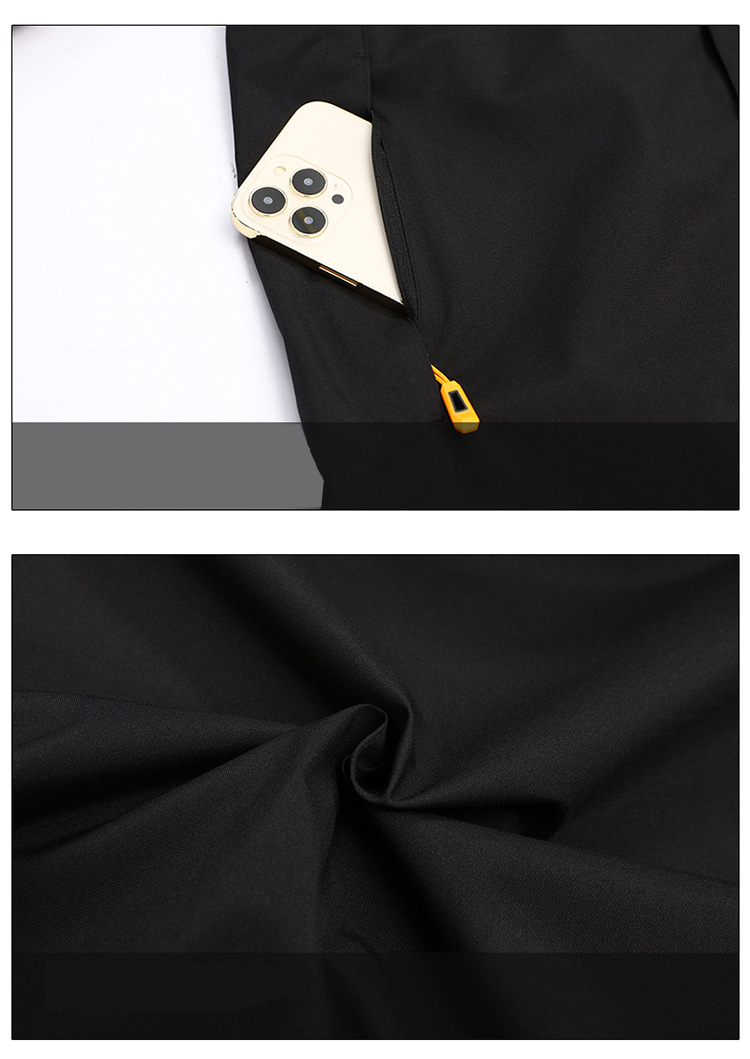 Autumn Plain Waterproof Coat