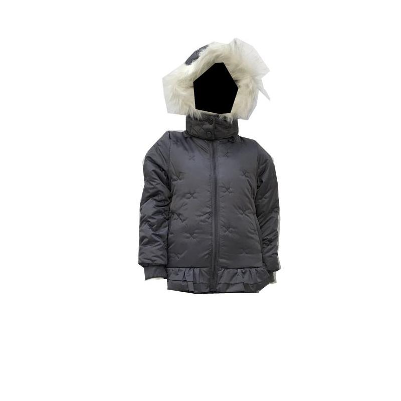 Girl winter coat with fur at hood