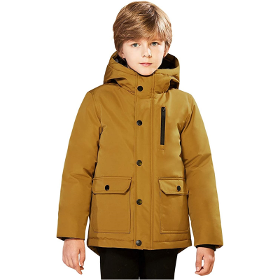 Latest Fashion Children Wear Boys Winter Warm Coat for Teenage Hooded Jackets