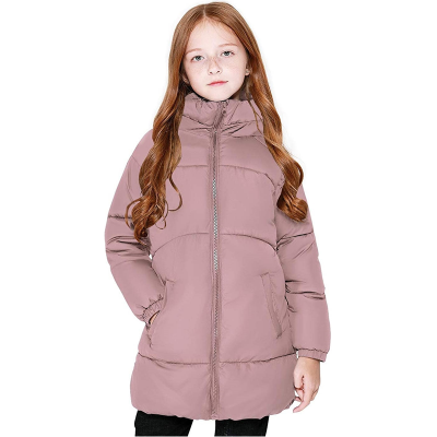 Winter Girls Coats Heavyweight Mediun Length Warm Jackets Down-like Coat