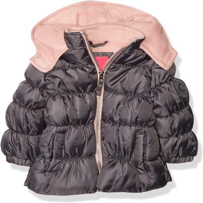 Baby Girls Rip Stop Puffer Jacket with Hood