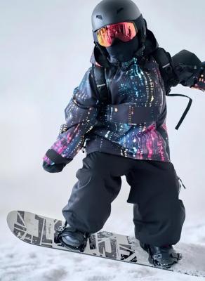 Jacket Outdoor Snow Jacket Fashionable Ski Wear Jacket   Custom Children Winter Clothes Kids Snowsuit Children Baby Suit With Hood Sports Winter Insulated Jacket Set