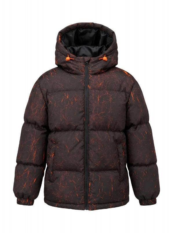 Lava Print Puffer Jacket