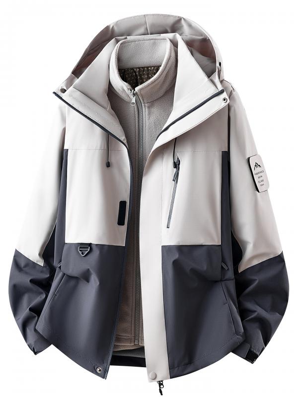 Jacket Outdoor Snow Jacket Fashionable Ski Wear Jacket   Custom Children Winter Clothes Kids Snowsuit Children Baby Suit With Hood Sports Winter Insulated Jacket Set