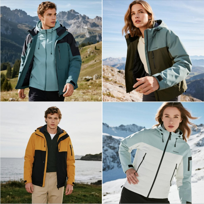 The newly designed three-in-one windproof and waterproof jacket for adults is officially launched!