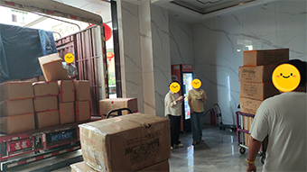 The customer's products have been packaged